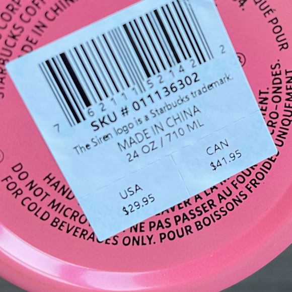 NWT Starbucks Raspberry Tumbler - Venti - Picture 4 of 4